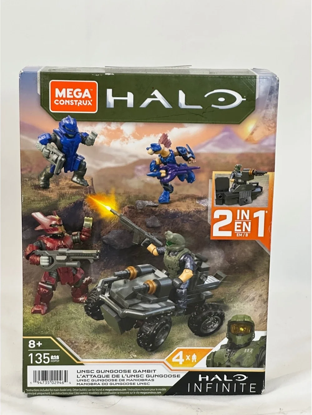 Mega Construx Halo Infinite UNSC Gungoose Gambit Building Set 135 Pieces